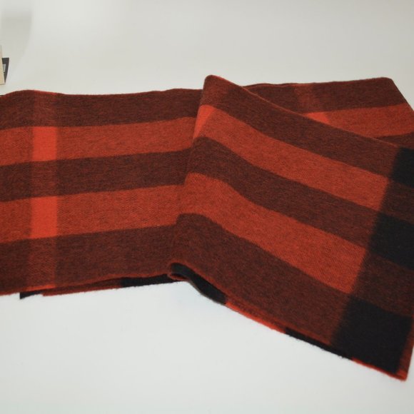 NWT BURBERRY UNISEX CHECK100% CASHMERE  SCARF WRAP - Picture 1 of 7